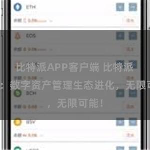 比特派APP客户端 比特派钱包：数字资产管理生态进化，无限可能！