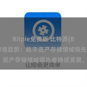 Bitpie免费版 比特派(Bitpie)钱包市场趋势：数字资产存储领域领先者持续发展。