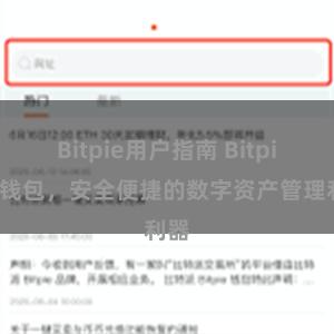 Bitpie用户指南 Bitpie轻钱包，安全便捷的数字资产管理利器