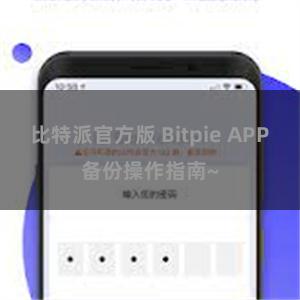 比特派官方版 Bitpie APP备份操作指南~